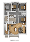 4 Bedroom Apartment Accessible